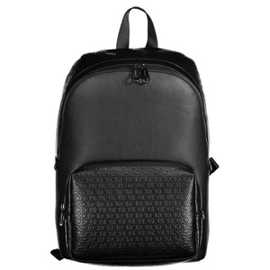 Schwarzer Polyester-Rucksack