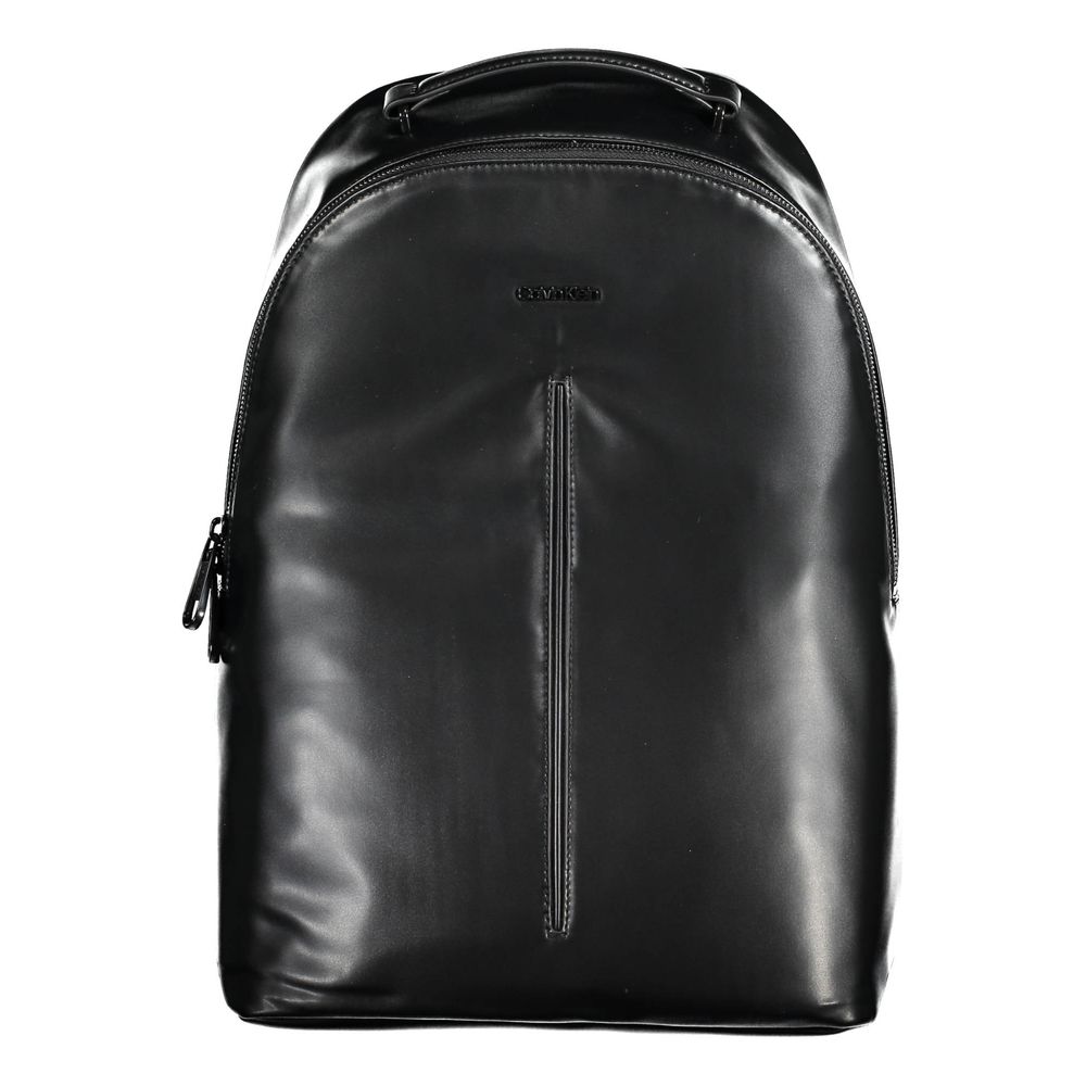 Schwarzer Polyester-Rucksack