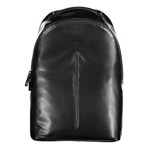 Schwarzer Polyester-Rucksack