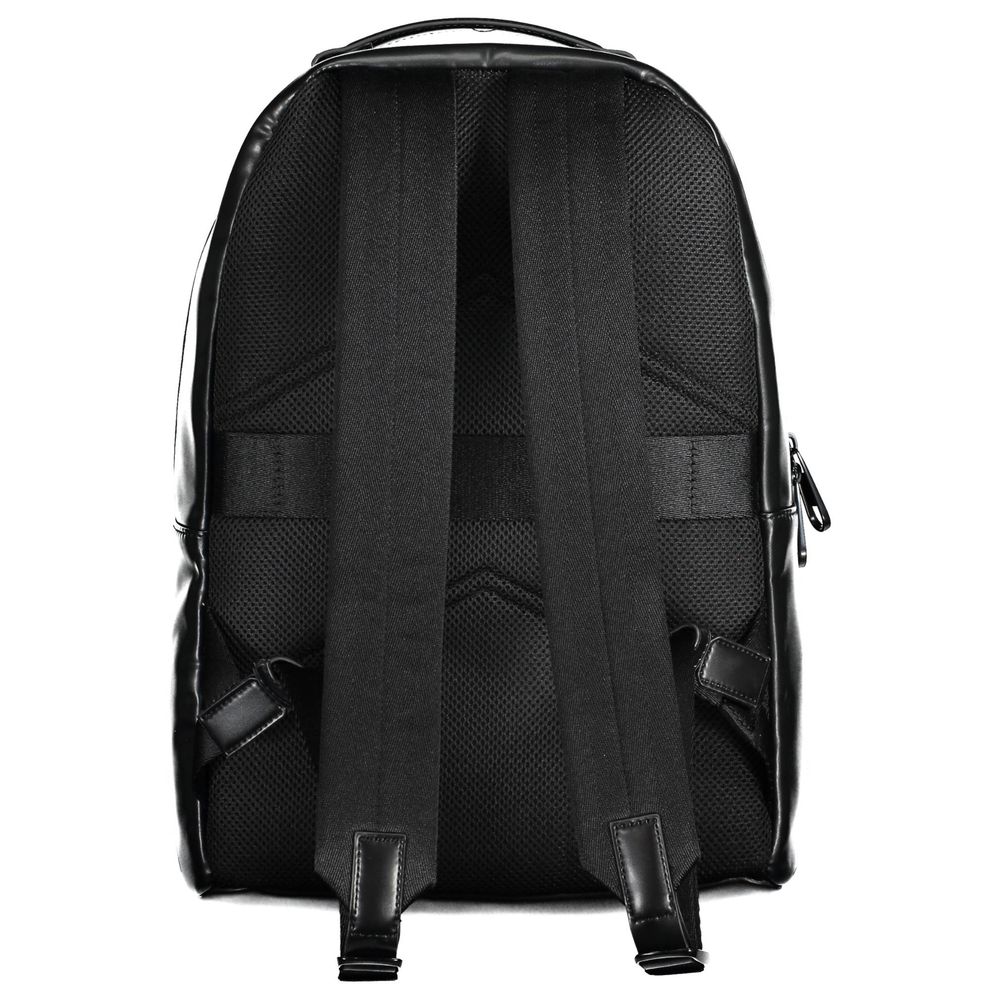 Schwarzer Polyester-Rucksack