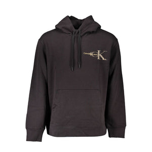 Schwarzer Baumwollpullover
