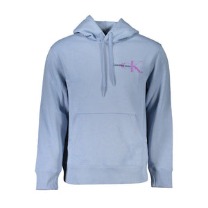 Blauer Baumwollpullover