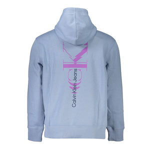 Blauer Baumwollpullover