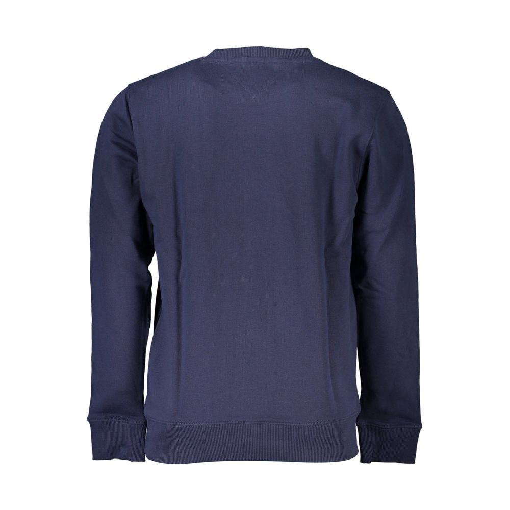 Blauer Baumwollpullover