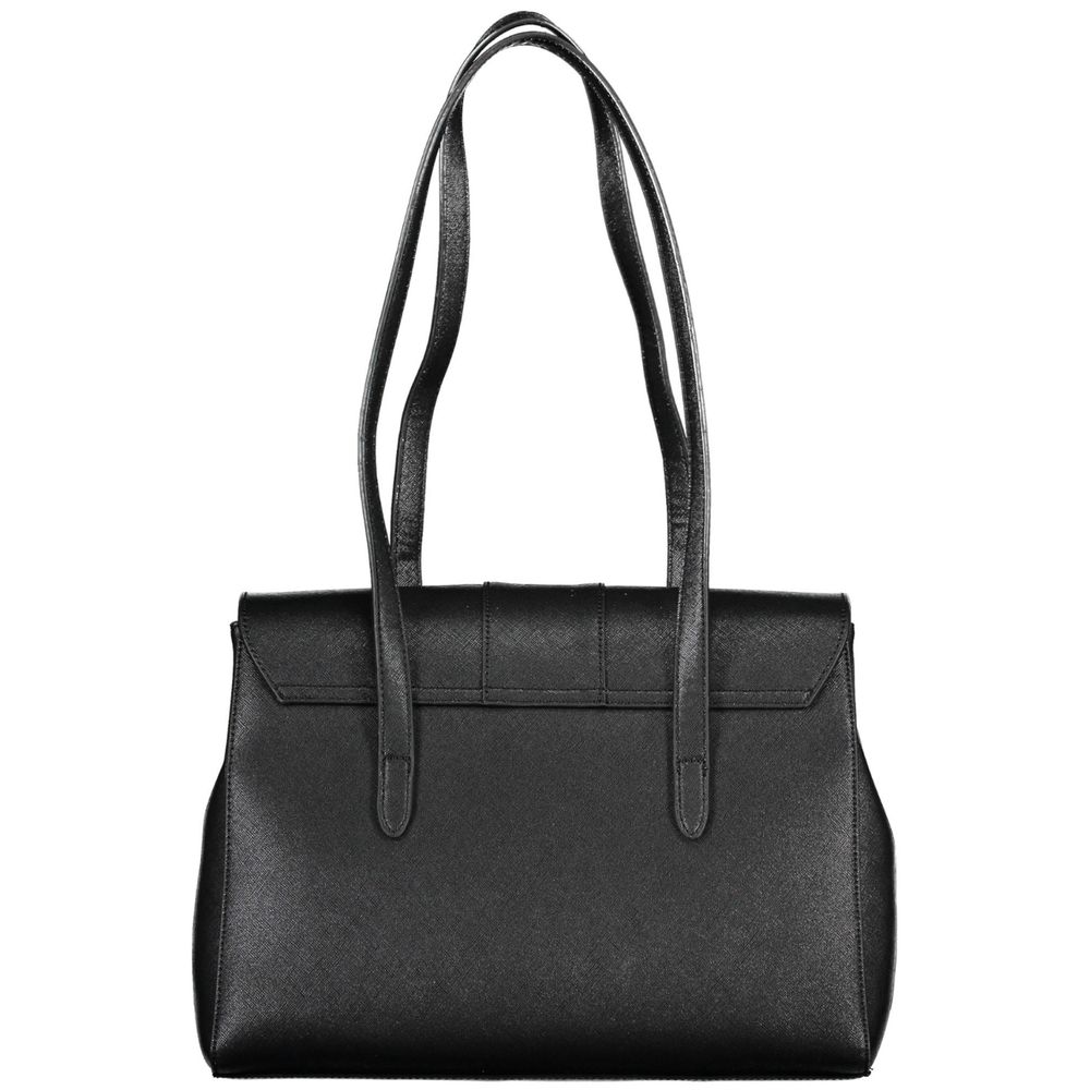 Schwarze Handtasche aus Polyethylen