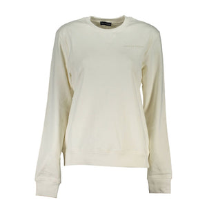 Weißer Baumwollpullover