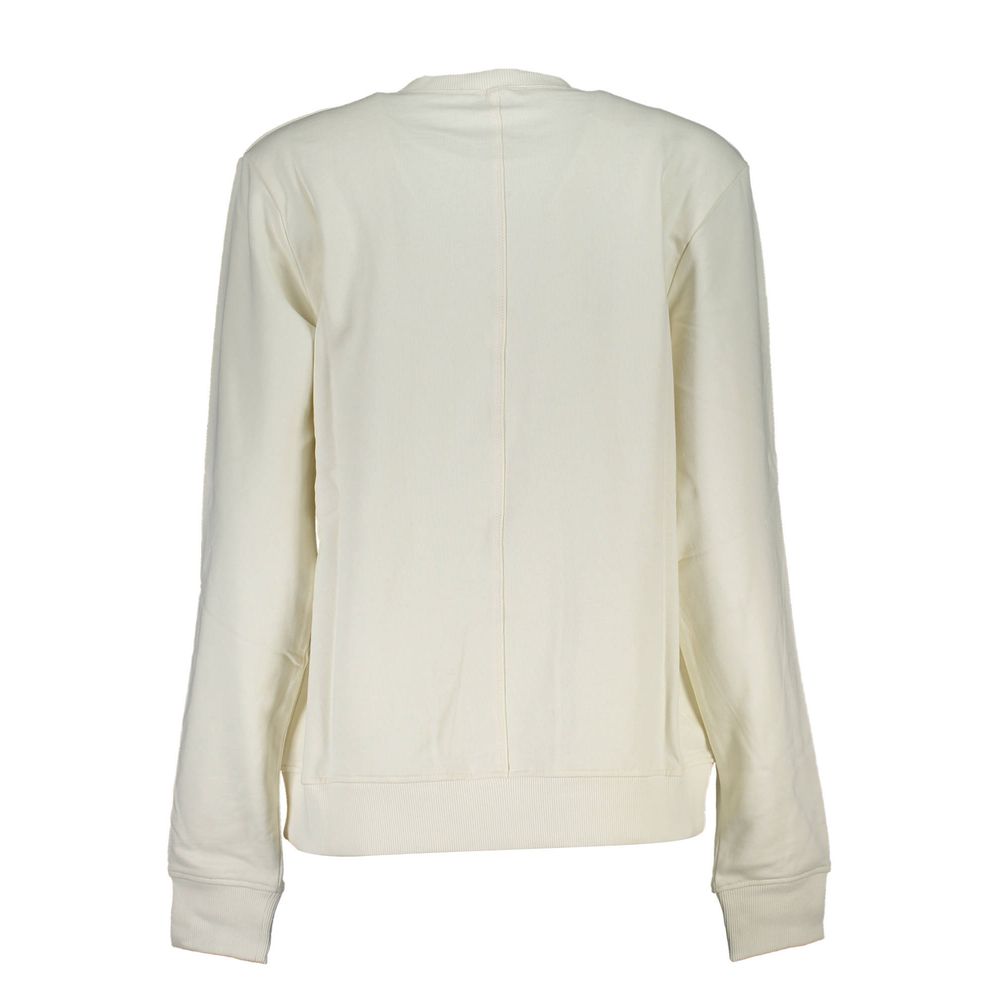 Weißer Baumwollpullover