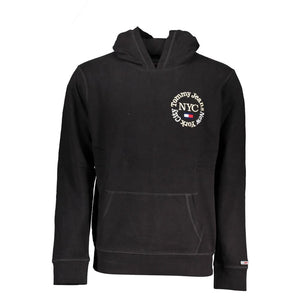 Schwarzer Baumwollpullover