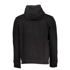 Schwarzer Baumwollpullover