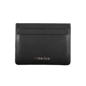 Schwarze Lederbrieftasche