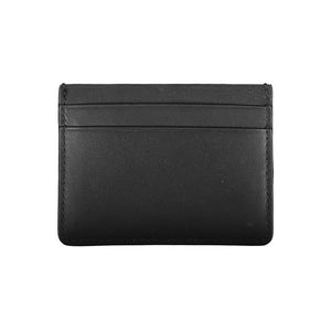 Schwarze Lederbrieftasche