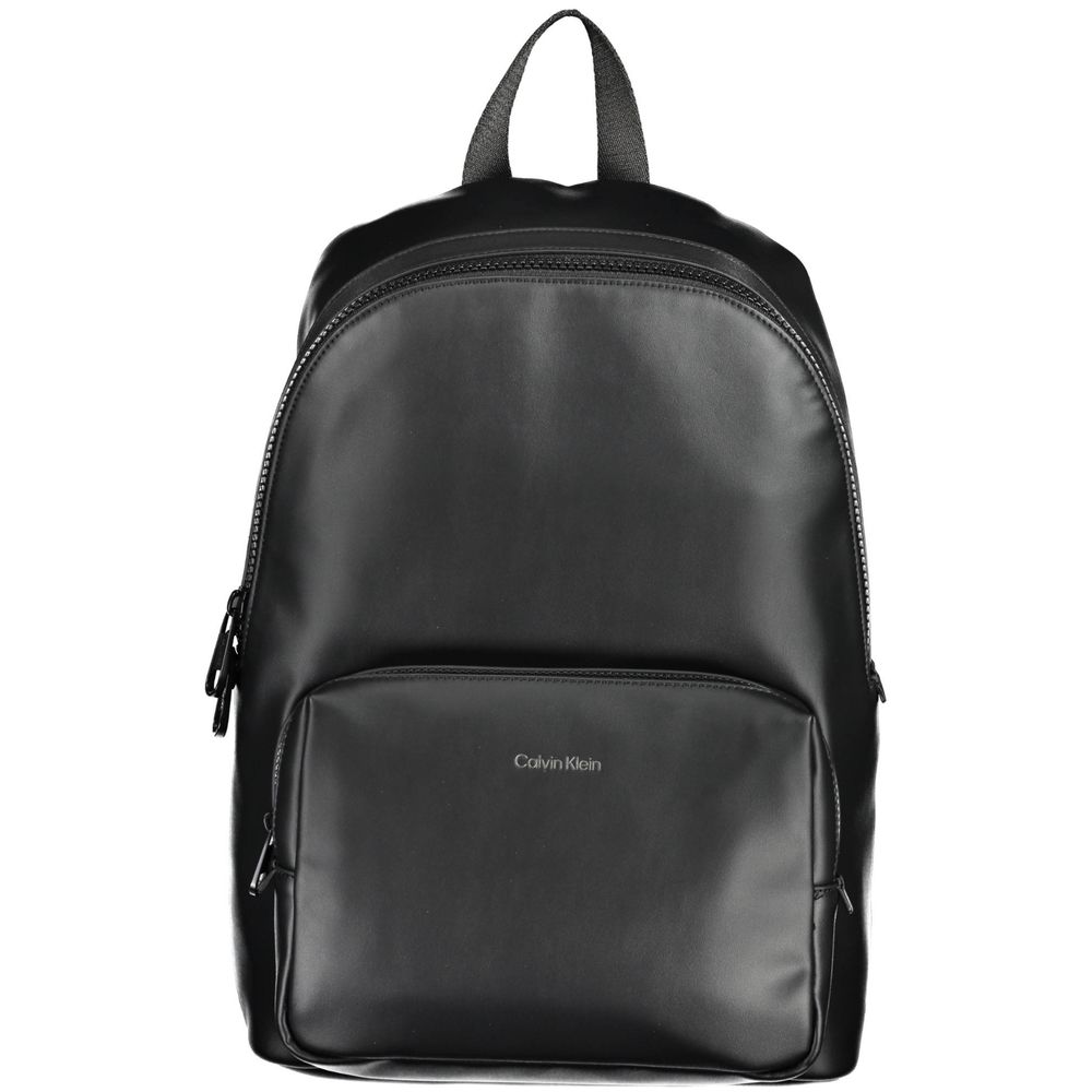 Schwarzer Polyester-Rucksack