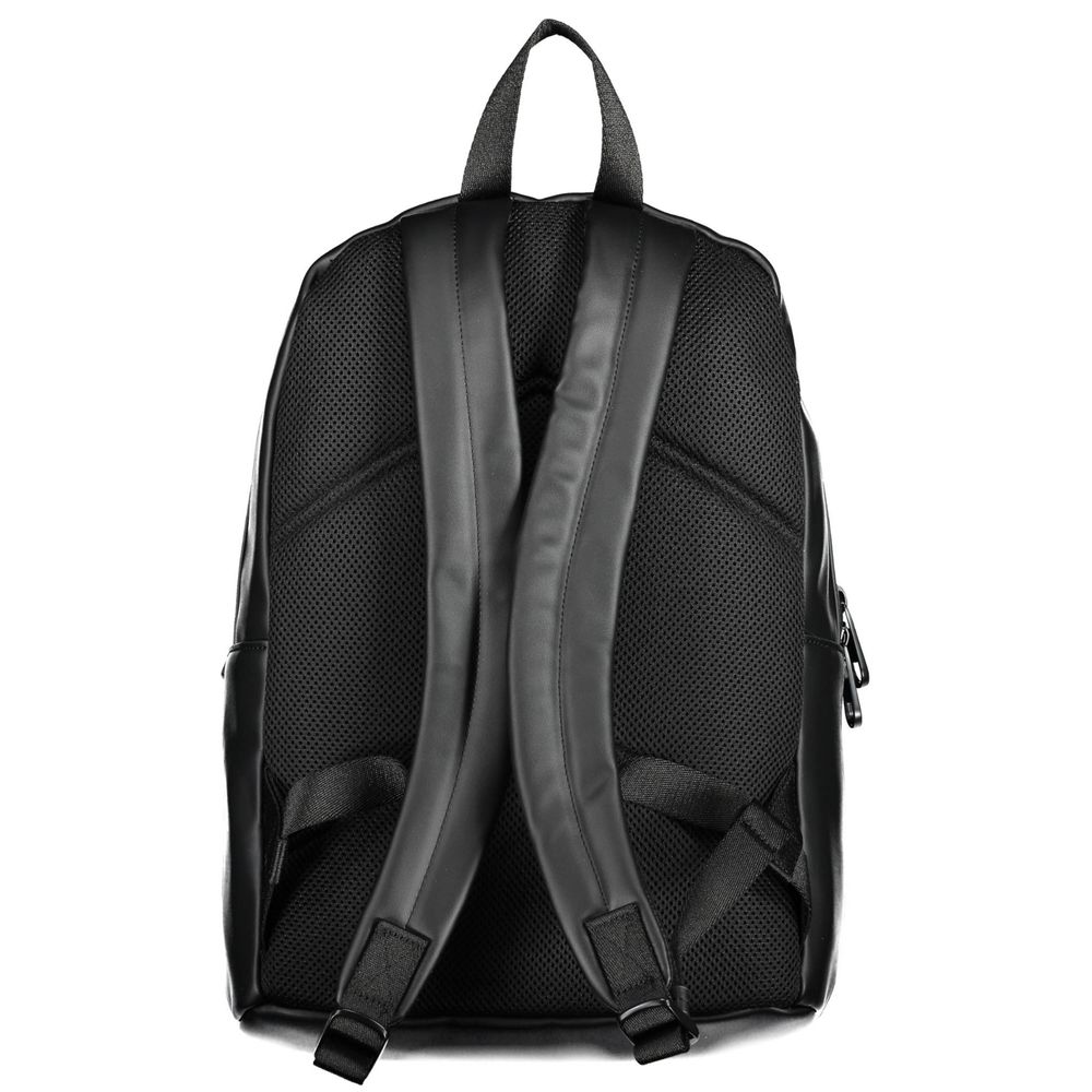 Schwarzer Polyester-Rucksack