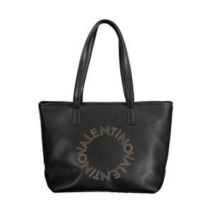 Schwarze Handtasche aus Polyethylen