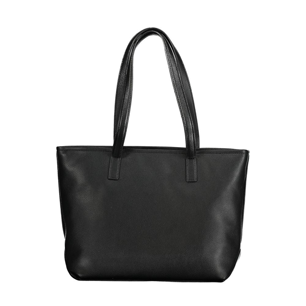 Schwarze Handtasche aus Polyethylen