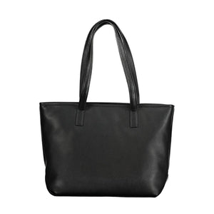 Schwarze Handtasche aus Polyethylen
