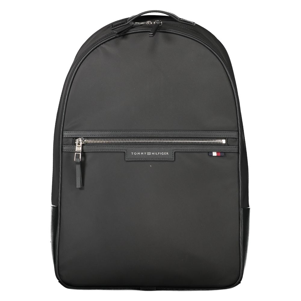 Schwarzer Polyester-Rucksack