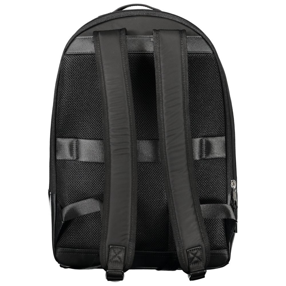 Schwarzer Polyester-Rucksack