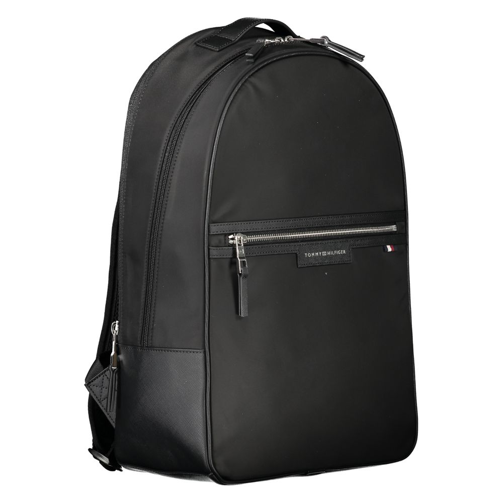 Schwarzer Polyester-Rucksack