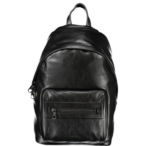 Schwarzer Polyester-Rucksack
