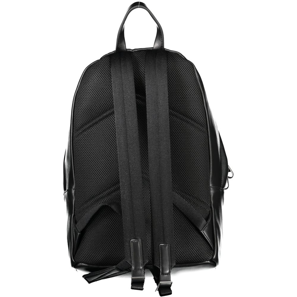 Schwarzer Polyester-Rucksack
