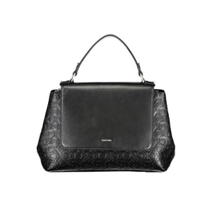 Schwarze Polyester-Handtasche