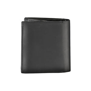 Schwarze Lederbrieftasche