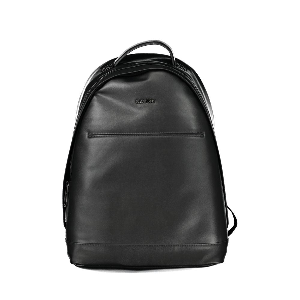 Schwarzer Polyester-Rucksack