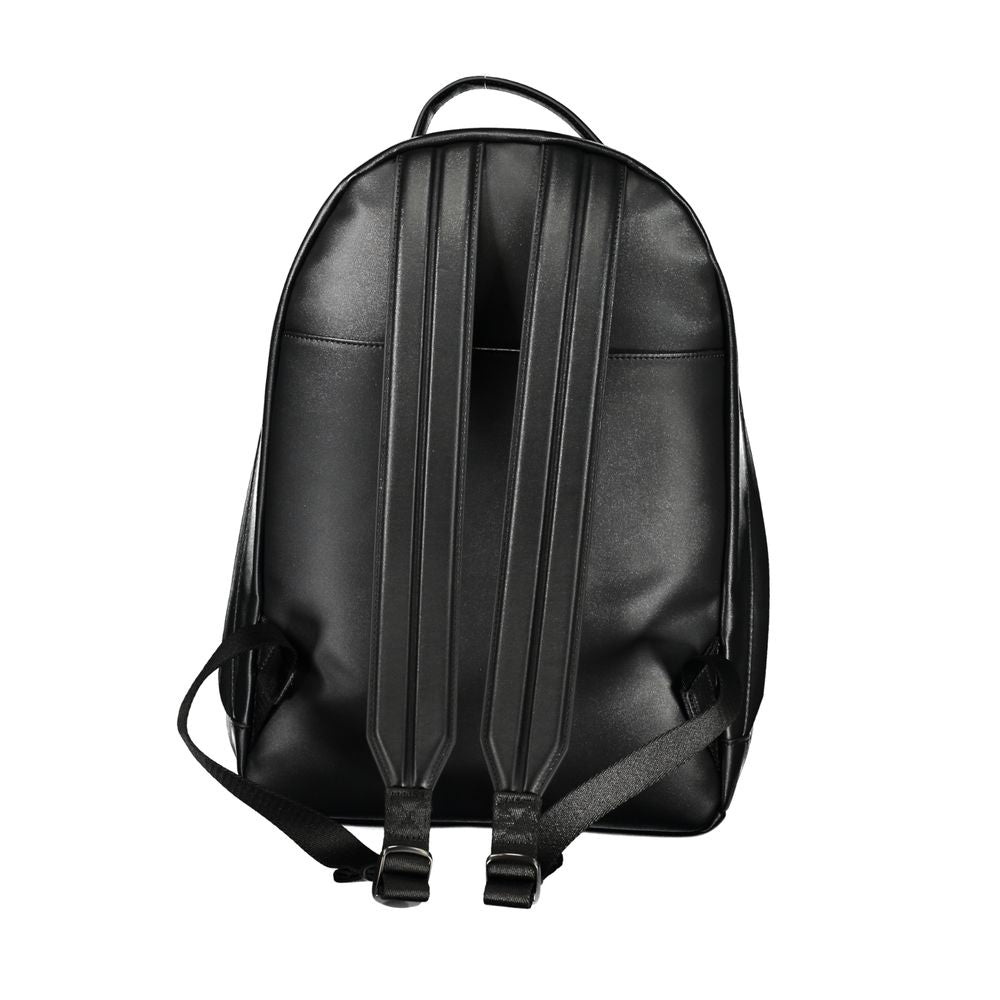 Schwarzer Polyester-Rucksack