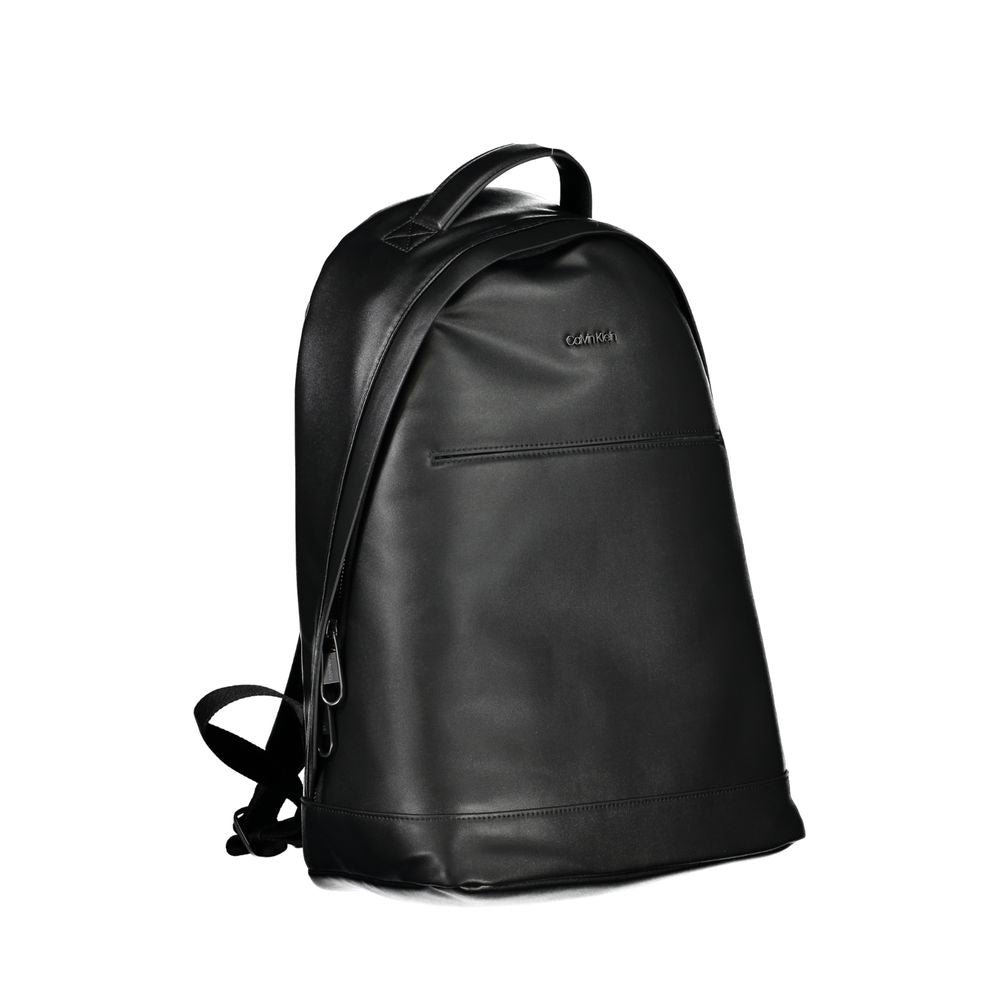 Schwarzer Polyester-Rucksack