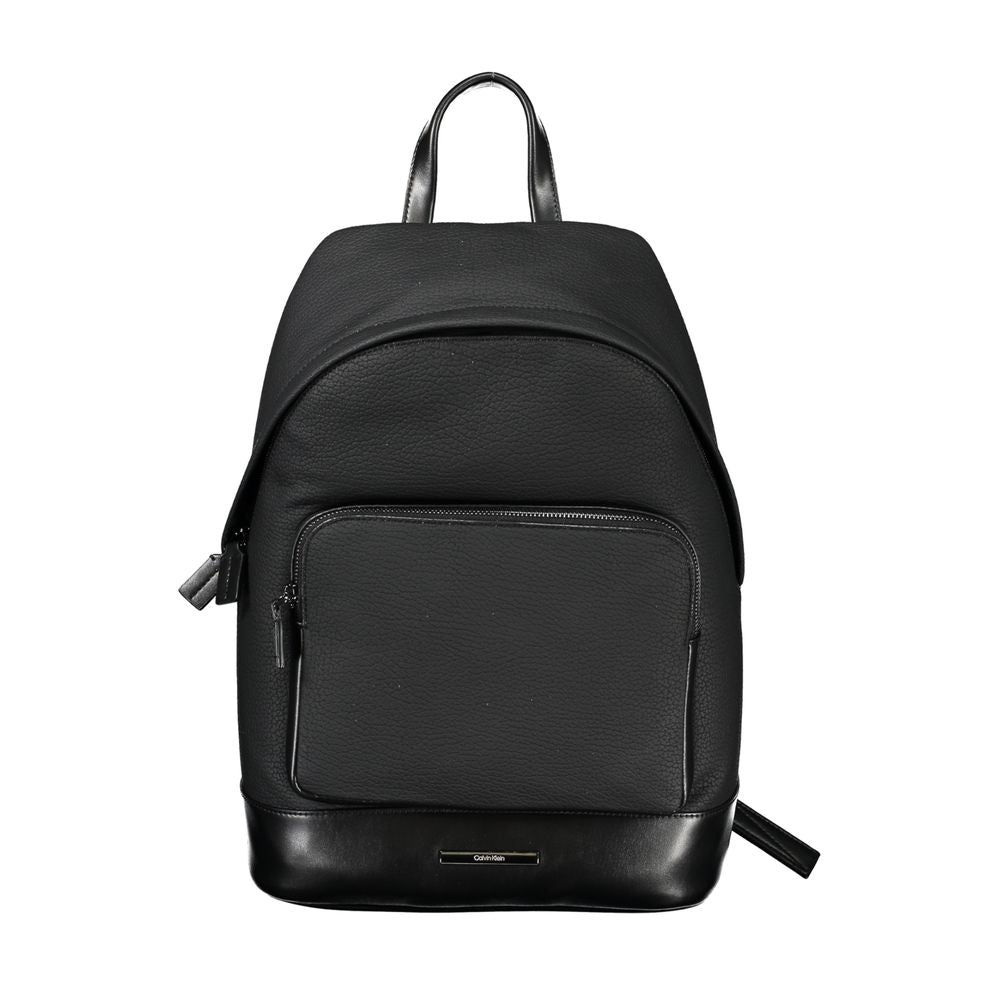 Schwarzer Polyester-Rucksack