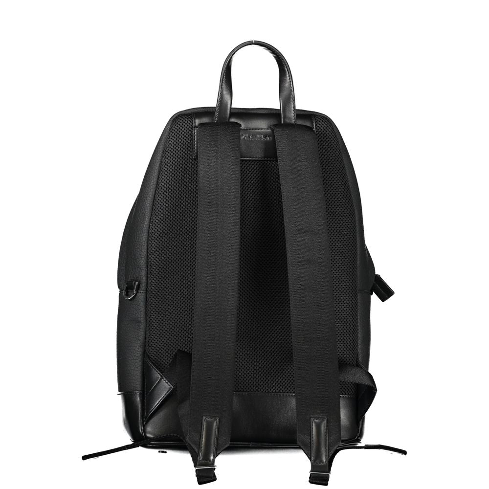 Schwarzer Polyester-Rucksack