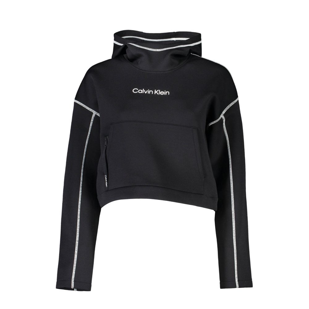 Schwarzer Polyesterpullover