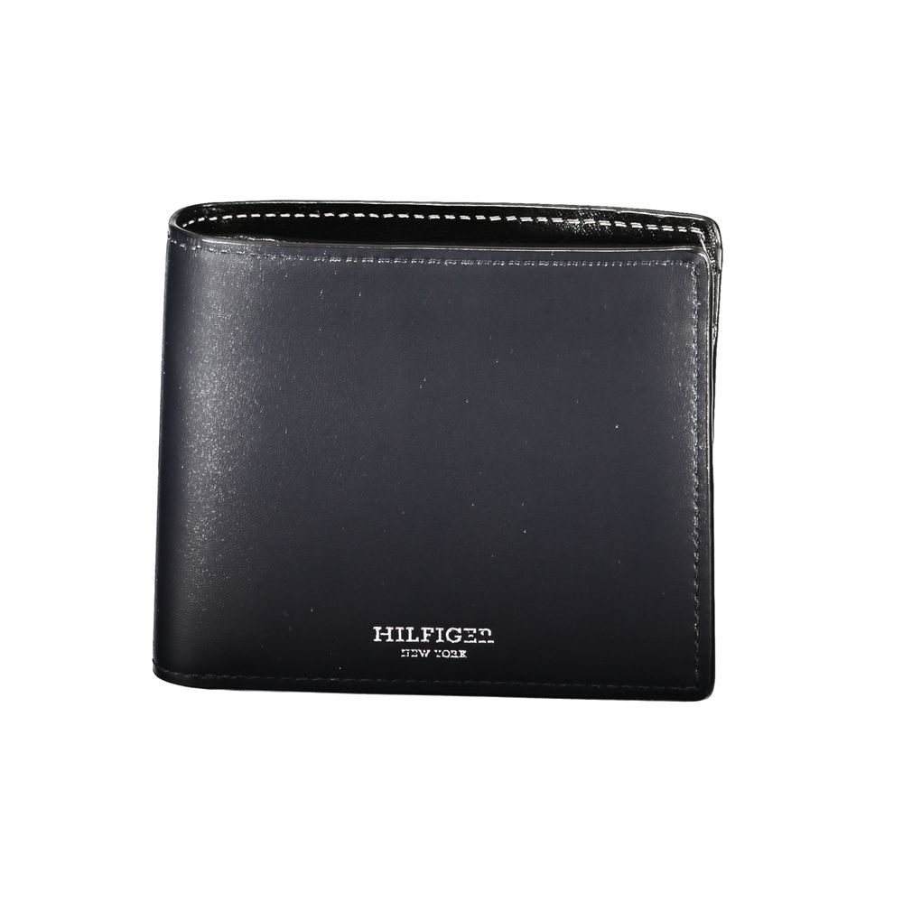 Blaue Lederbrieftasche