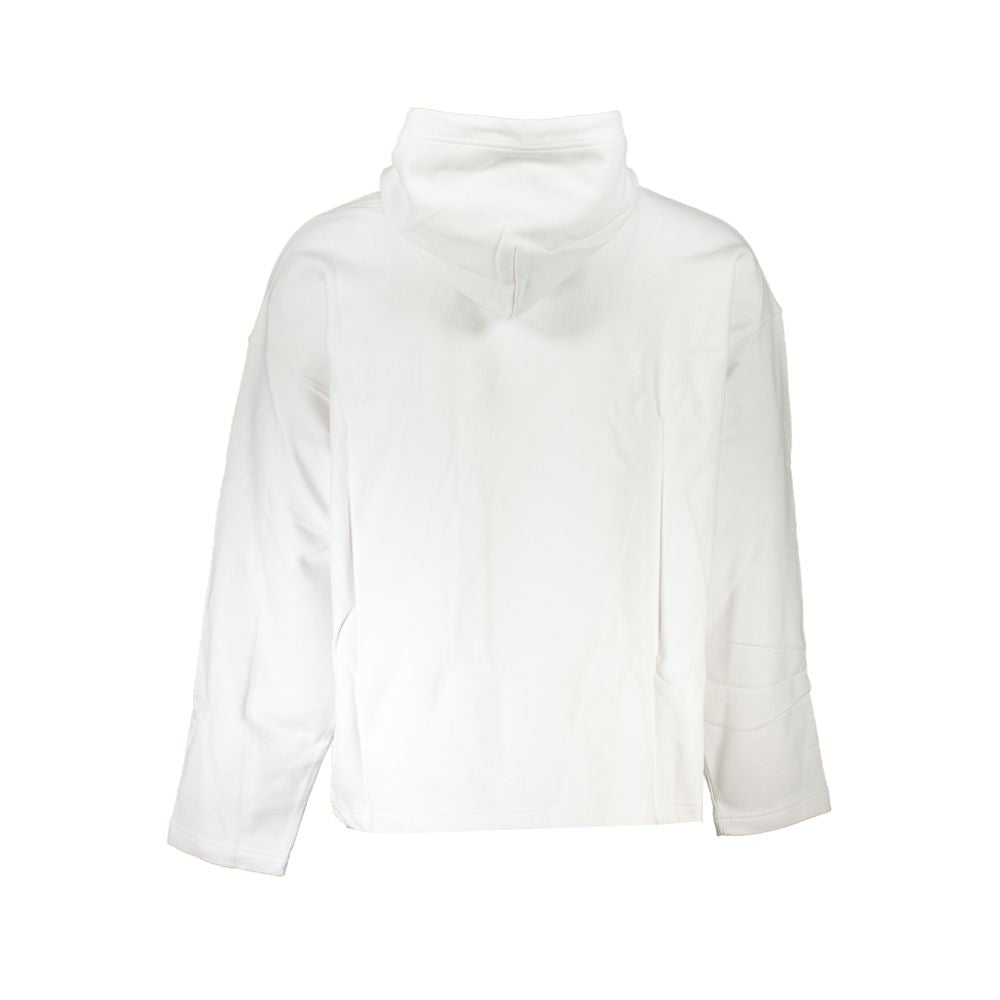 Weißer Baumwollpullover