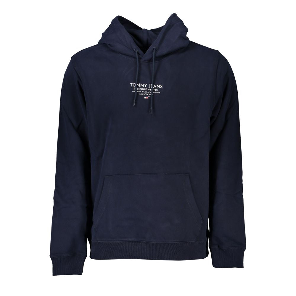 Blauer Baumwollpullover