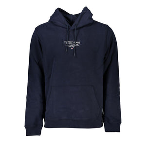 Blauer Baumwollpullover