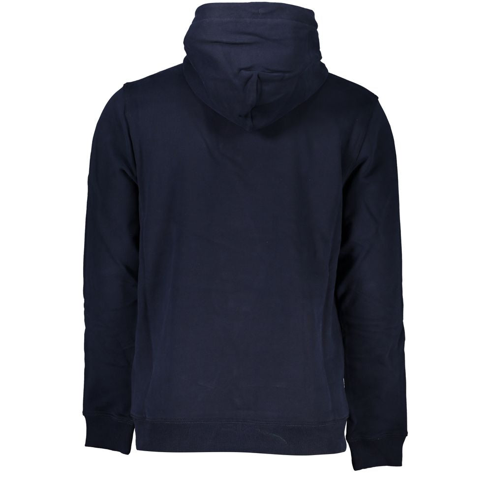 Blauer Baumwollpullover