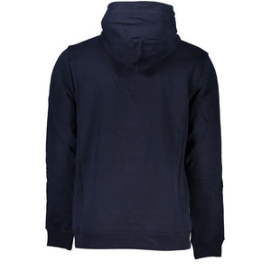 Blauer Baumwollpullover