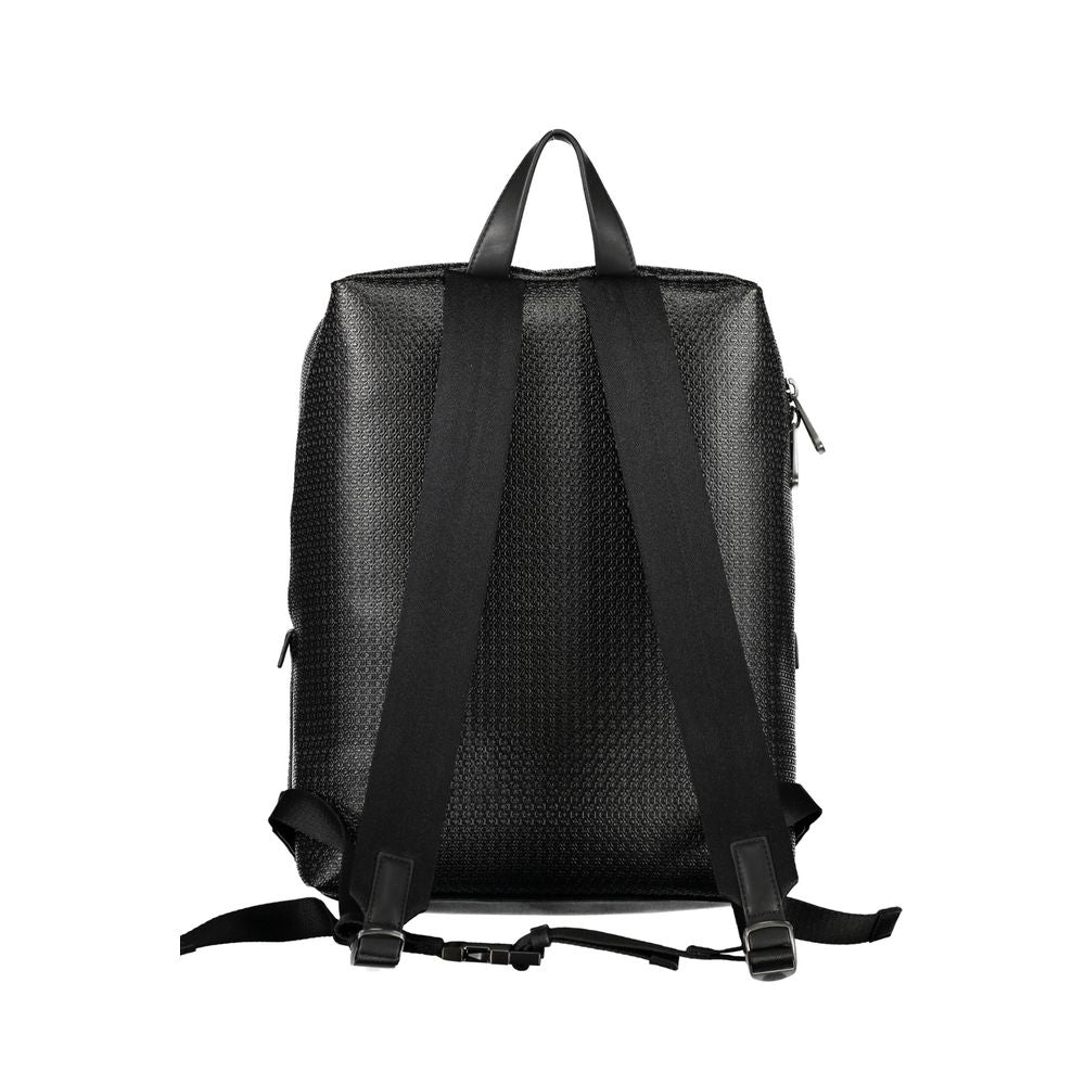 Schwarzer Polyester-Rucksack