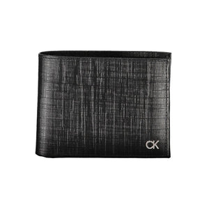 Schwarze Lederbrieftasche