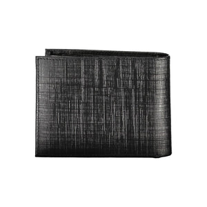 Schwarze Lederbrieftasche