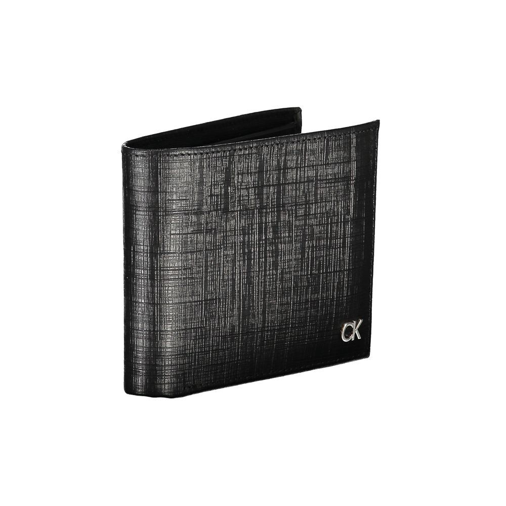 Schwarze Lederbrieftasche
