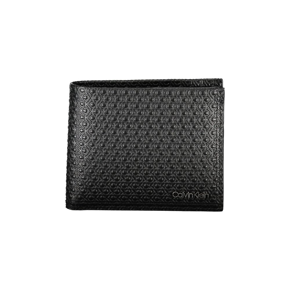 Schwarze Lederbrieftasche