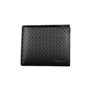 Schwarze Lederbrieftasche