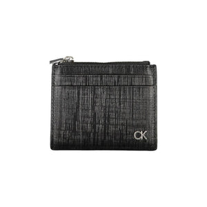 Schwarze Lederbrieftasche