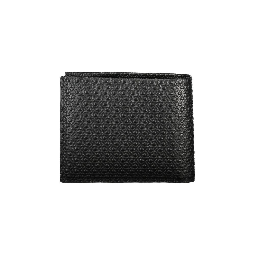 Schwarze Lederbrieftasche