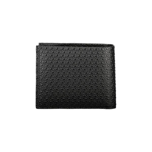 Schwarze Lederbrieftasche