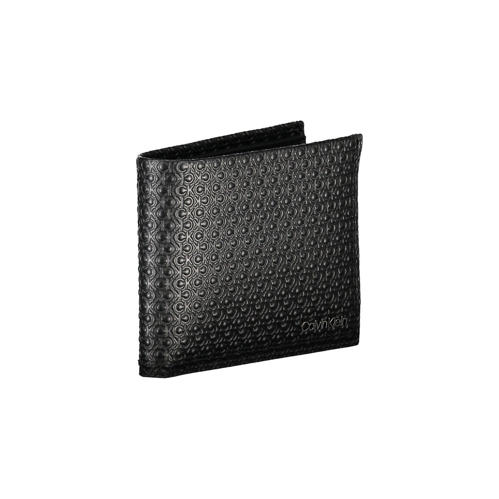 Schwarze Lederbrieftasche