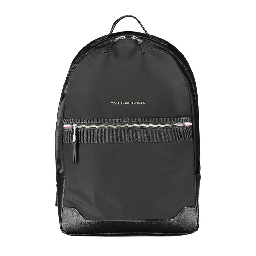 Schwarzer Polyester-Rucksack